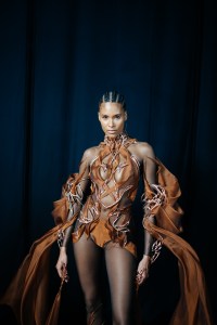 Backstage at Iris van Herpen Couture Fall 2022