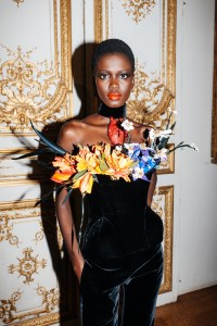 Backstage at Schiaparelli Couture Fall 2022