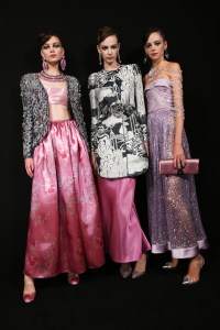 Backstage at Giorgio Armani Privé Fall 2022