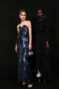 Backstage at Giorgio Armani Privé Fall 2022