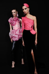 Backstage at Giorgio Armani Privé Fall 2022