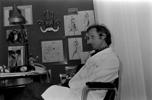 Marc Bohan poses for portraits his office on July 7, 1971 in Paris.