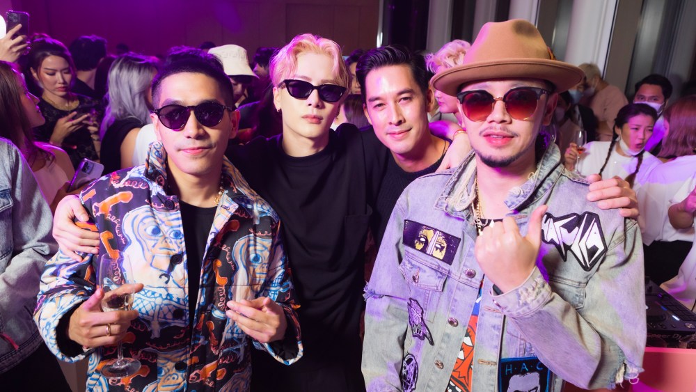 Jackson Wang and guests at the "Sparkles - Mudance" launch party in Thailand