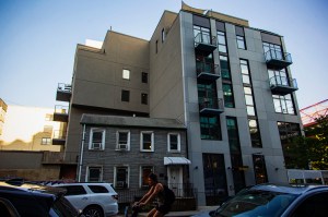 The scene in Williamsburg, Brooklyn