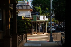 The scene in Williamsburg, Brooklyn