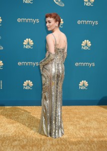 Britt Lower on the 2022 Emmy Awards red carpet.