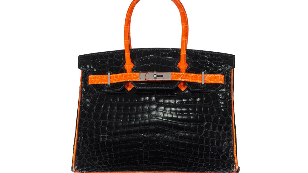 An Hermès bag offered in the Getty sales at Christie's.