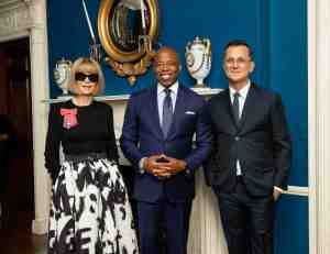 Anna Wintour, Mayor Eric Adams and Steven Kolb.
