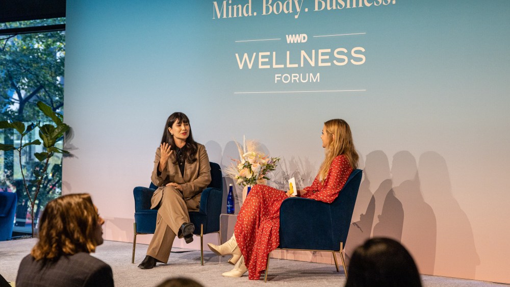 Eva Goicochea speaks at WWD's Wellness Forum.