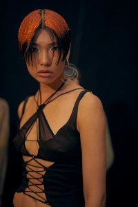 Backstage at KNWLS Ready to Wear Spring 2023, photographed in London on Sep 16, 2022.