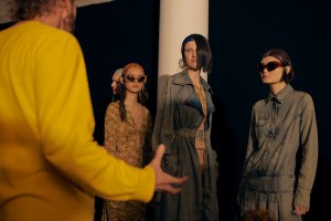Backstage at KNWLS Ready to Wear Spring 2023, photographed in London on Sep 16, 2022.