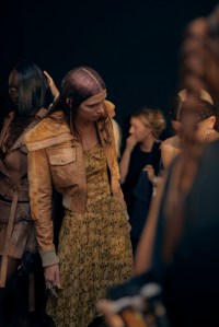 Backstage at KNWLS Ready to Wear Spring 2023, photographed in London on Sep 16, 2022.