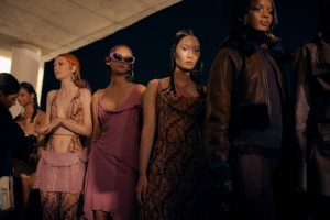 Backstage at KNWLS Ready to Wear Spring 2023, photographed in London on Sep 16, 2022.