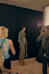 Backstage at KNWLS Ready to Wear Spring 2023, photographed in London on Sep 16, 2022.