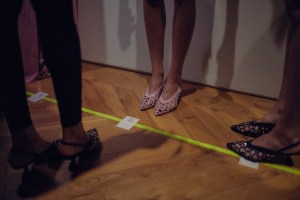 Backstage at Nensi Dojaka RTW Spring 2023 on September 2022 in London