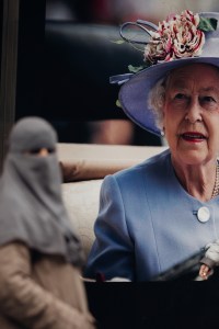 The scene on the streets and parks of London.