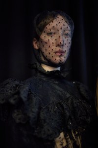 Backstage at Richard Quinn RTW Spring 2023