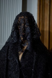 Backstage at Richard Quinn RTW Spring 2023