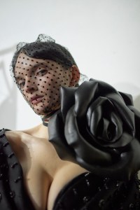 Backstage at Richard Quinn RTW Spring 2023