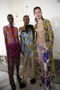 Backstage at Dris Van Noten RTW Spring 2023