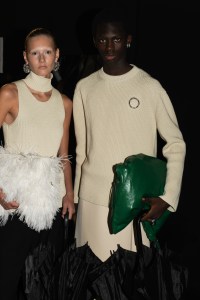 Backstage at Jil Sander RTW Spring 2023