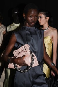 Backstage at Jil Sander RTW Spring 2023