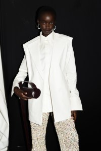 Backstage at Jil Sander RTW Spring 2023