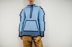 Backstage at Loewe RTW Spring 2023