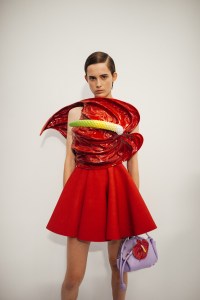 Backstage at Loewe RTW Spring 2023