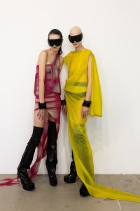 Backstage at Rick Owens RTW Spring 2023