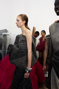 Backstage at Rick Owens RTW Spring 2023