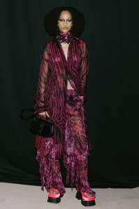 Backstage at Versace RTW Spring 2023