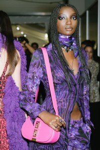 Backstage at Versace RTW Spring 2023