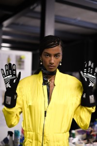Backstage at Ferrari RTW Spring 2023