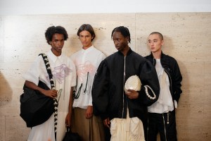 Backstage at Simone Rocha RTW Spring 2023 on September 18, 2022 in London