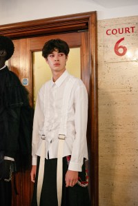 Backstage at Simone Rocha RTW Spring 2023 on September 18, 2022 in London