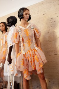 Backstage at Simone Rocha RTW Spring 2023 on September 18, 2022 in London