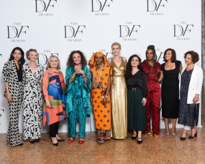 Huma Abedin, Alyse Nelson, Hillary Clinton, Diane Von Furstenberg, Hindou Oumarou Ibrahim, Clarissa Ward, Shabnam Hassan Khan, Chimamanda Ngozi Adichie, Alessandra Galloni and Tiziana Lippiello