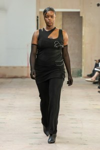 Runway at FASHION EAST Karoline Vitto RTW Spring 2023 on September 16 2022 in London