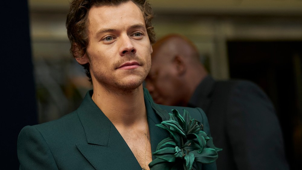 Harry Styles arrives for the premiere of My Policeman during the Toronto International Film Festival in Toronto, Ontario, Canada, on Sept. 11