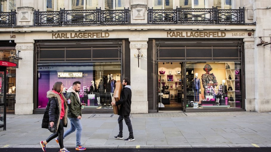 A Karl Lagerfeld shop in London. G-III completed the acquisition of the remaining 81 percent of the brand.