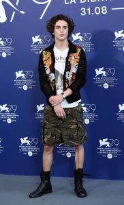 VENICE, ITALY - SEPTEMBER 02: Timothee Chalamet attends the photocall for "Bones And All" at the 79th Venice International Film Festival on September 02, 2022 in Venice, Italy. (Photo by Elisabetta A. Villa/Getty Images)