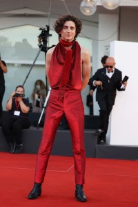 VENICE, ITALY - SEPTEMBER 02:  Timothee Chalamet attends the "Bones And All" red carpet at the 79th Venice International Film Festival on September 02, 2022 in Venice, Italy. (Photo by Stefania D'Alessandro/WireImage)