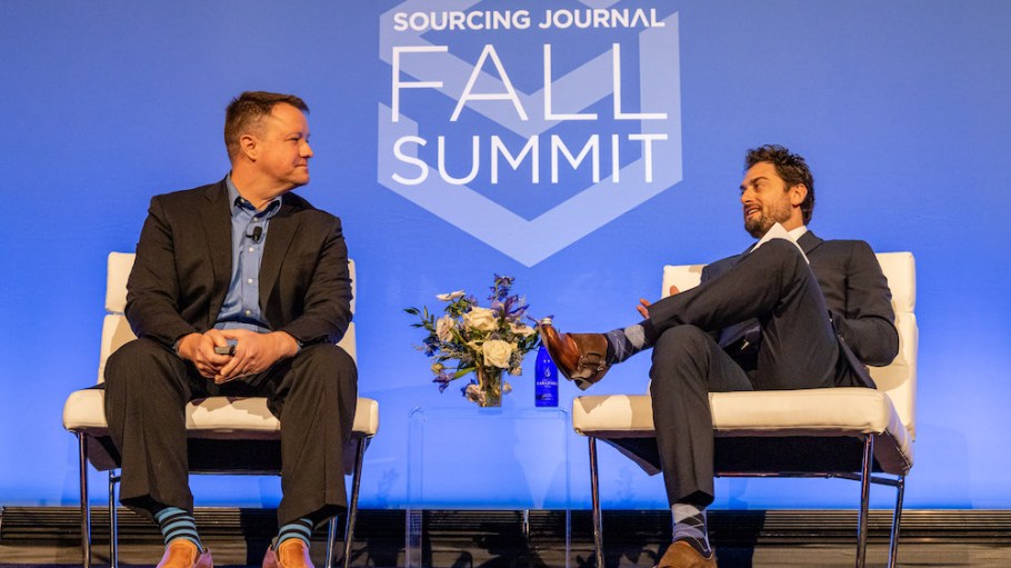 Cotton Incorporated's Jon Devine (left) with Sourcing Journal founder and president Edward Hertzman