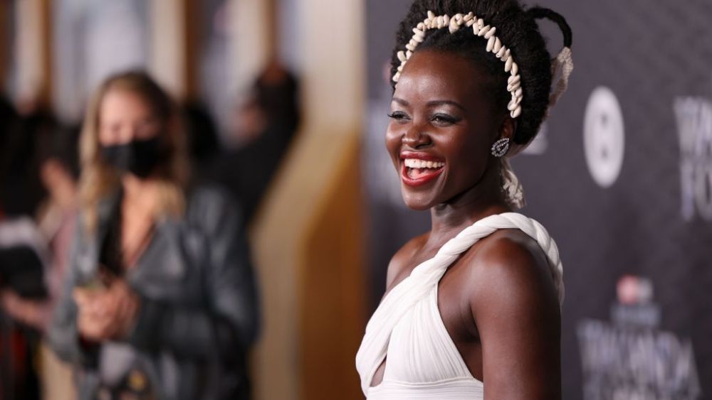 Lupita Nyong'o attends the Black Panther: Wakanda Forever world premiere at the El Capitan Theatre in Hollywood, California.
