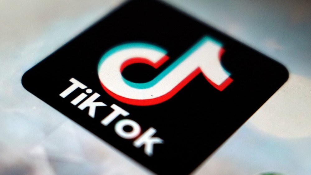 TikTok logo app on a smartphone
