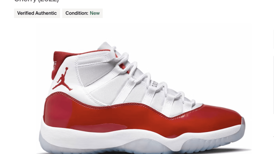 The unreleased Air Jordan 11 "Cherry," which will retail for $225, is currently banned from being sold on StockX.