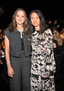 Marion Cotillard chanel dinner high jewelry collection. and Chloe Zhao