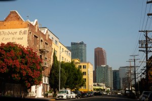 The scene in downtown L.A.
