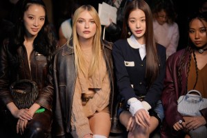 Irene Kim, Camille Raza and Jang Won-young